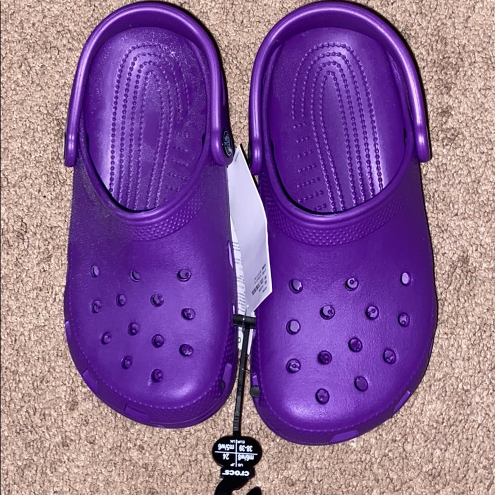 BRAND NEW Neon Purple Crocs